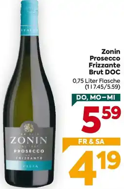 Billa Zonin Prosecco Frizzante Brut DOC Angebot