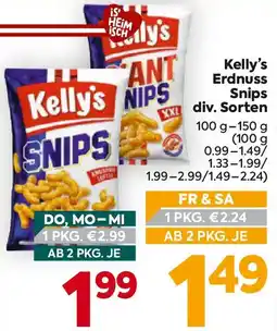 Billa Kelly's Erdnuss Snips Angebot