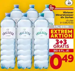 Billa Vöslauer Mineralwasser Angebot