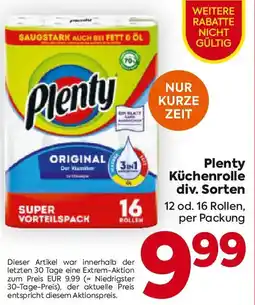 Billa Plenty Küchenrolle Angebot