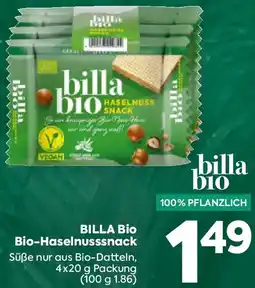 Billa BILLA Bio Bio-Haselnusssnack Angebot