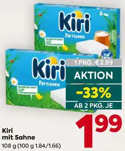 Billa Kiri mit Sahne Angebot