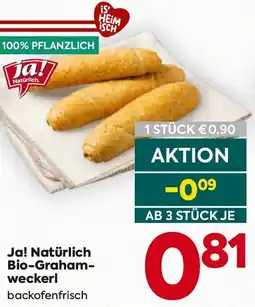 Billa Ja! Natürlich Bio-Grahamweckerl Angebot