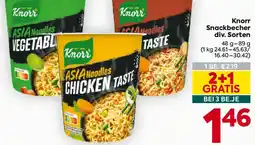 Billa Knorr Snackbecher Angebot