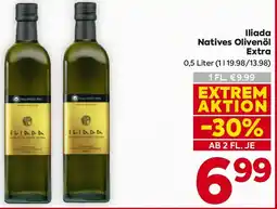 Billa Iliada Natives Olivenöl Extra Angebot