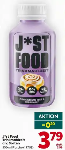 Billa J*st Food Trinkmahlzeit Angebot