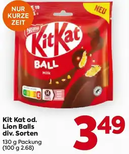 Billa Kit Kat od. Lion Balls Angebot