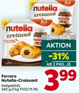 Billa Ferrero Nutella-Croissant Angebot