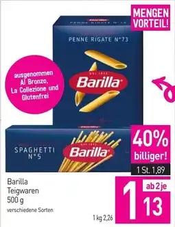 Sutterlüty Barilla Teigwaren Angebot