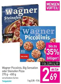 Sutterlüty Wagner Piccolinis, Big Sensation oder Steinofen Pizza Angebot