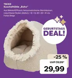 ZOO & Co TRIXIE Kuschelhöhle „Boho“ Angebot