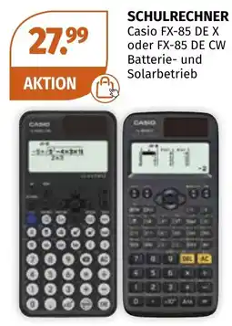 Müller Schulrechner Casio FX-85 DE X oder FX-85 DE CW Angebot