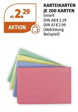 Müller Karteikarten Angebot