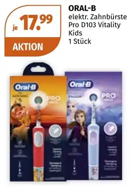 Müller ORAL-B elektr. Zahnbürste Pro D103 Vitality Kids Angebot