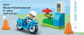 LEGO DUPLO Blaues Polizeimotorrad