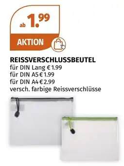 Müller Reissverschlussbeutel Angebot