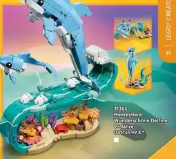 Lego 31385 Meerestiere: Wunderschöne Delfine 9+ Jahre Angebot