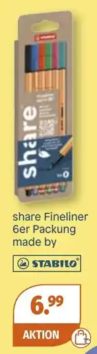 Müller share Fineliner made by STABILO Angebot