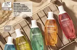 Müller Biotherm Eau Citrus Tonic, Eau Energie Abricot, Eau Impulsion Citron, Eau Pulsation Berry und Eau Vibration Bergamote Angebot