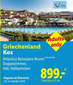 Lidl Reisen Griechenland Kos Atlantica Belvedere Resort Angebot