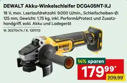 Lagerhaus DEWALT Akku-Winkelschleifer DCG405NT-XJ Angebot