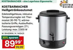 Lagerhaus Kostbarmacher Heißgetränkeautomat Angebot