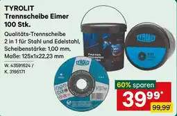 Lagerhaus TYROLIT Trennscheibe Eimer Angebot