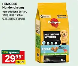 Lagerhaus Pedigree Hundennahrung Angebot
