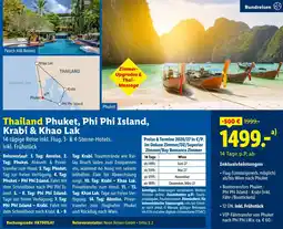 Lidl Reisen Thailand Phuket, Phi Phi Island, Krabi & Khao Lak Angebot