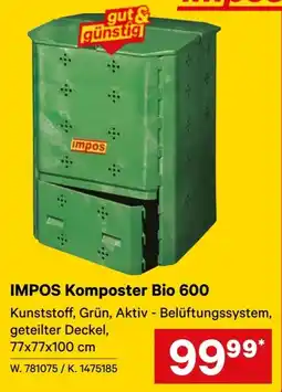 Lagerhaus IMPOS Komposter Bio 600 Angebot