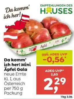 ADEG Da komm' ich her! Mini Äpfel Gala Angebot