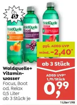 ADEG Waldquelle+ Vitamin-wasser Angebot