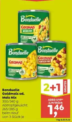 ADEG Bonduelle Goldmais od. Mais Mix Angebot