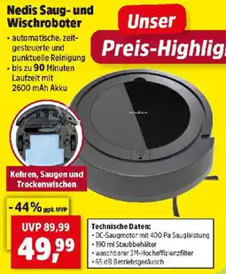 Thomas Philipps Nedis Saug- und Wischroboter Angebot