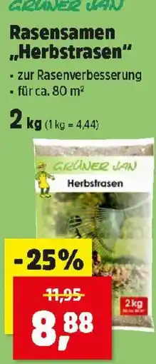 Thomas Philipps GRÜNER JAN Rasensamen „Herbstrasen“ Angebot