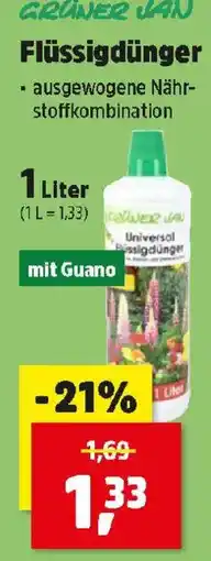 Thomas Philipps Grüner Jan Flüssigdünger Angebot