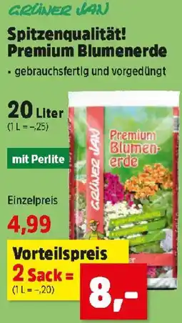 Thomas Philipps Grüner Jan Premium Blumenerde Angebot