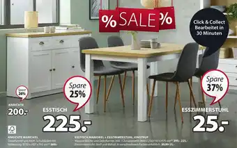 JYSK Esstisch Markskel + Esszimmerstuhl Jonstrup Angebot