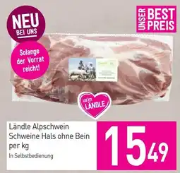 Sutterlüty Ländle Alpschwein Schweine Hals ohne Bein Angebot