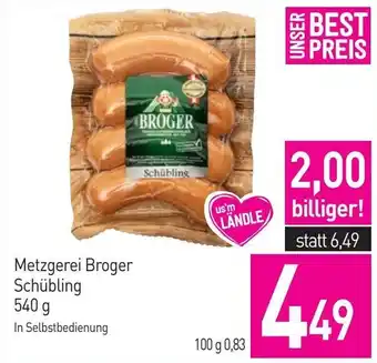 Sutterlüty Metzgerei Broger Schübling Angebot