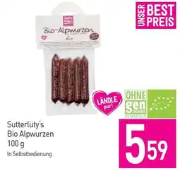 Sutterlüty Sutterlüty's Bio Alpwurzen Angebot