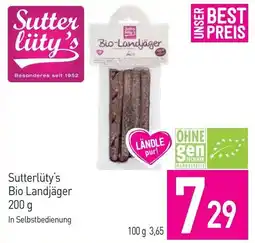 Sutterlüty Sutterlüty's Bio Landjäger Angebot