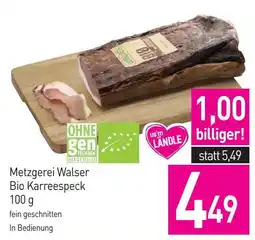 Sutterlüty Metzgerei Walser Bio Karreespeck Angebot