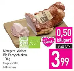 Sutterlüty Metzgerei Walser Bio Partyschinken Angebot