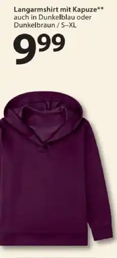 NKD Langarmshirt mit Kapuze Angebot