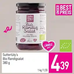 Sutterlüty Sutterlüty's Bio Randigsalat Angebot