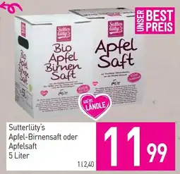 Sutterlüty Sutterlüty's Apfel-Birnensaft oder Apfelsaft Angebot