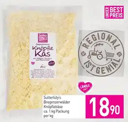 Sutterlüty Sutterlüty's Bregenzerwälder Knöpflekäse Angebot