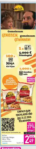 Sutterlüty McCain Frites oder Wedges Angebot