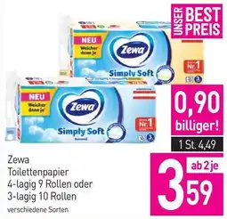 Sutterlüty Zewa Toilettenpapier Angebot